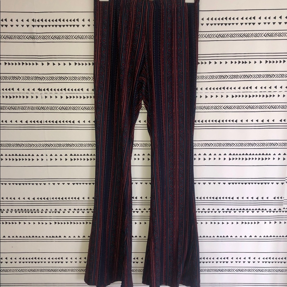 High waisted flare bell bottom pants